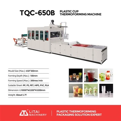 Máquinas-totalmente automáticas para produção de copos plásticos